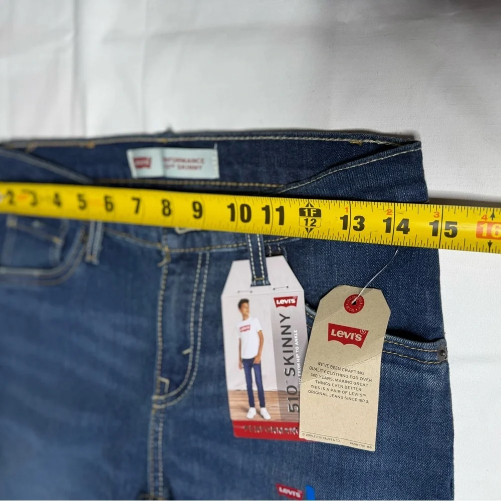 Levi’s 510 Boys Skinny Fit Performance Denim Jeans  Sz: 14 New